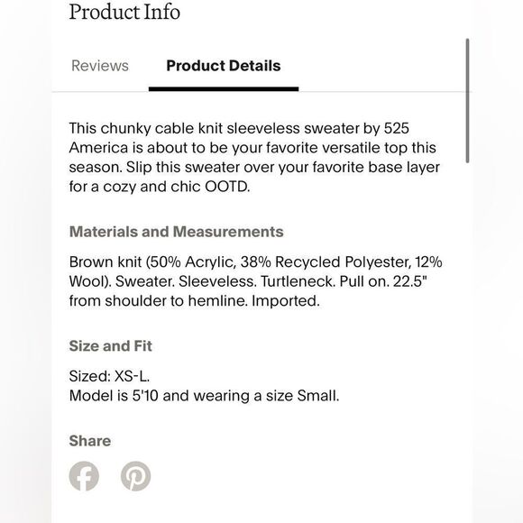 525 America NWT Blake Sweater XS/S - Picture 4 of 11